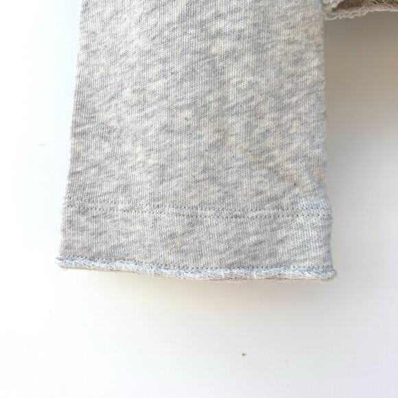 ME+EM Cotton Heather Gray Grey Cardigan Sweater Size 10 Light Minimalist - Picture 6 of 8